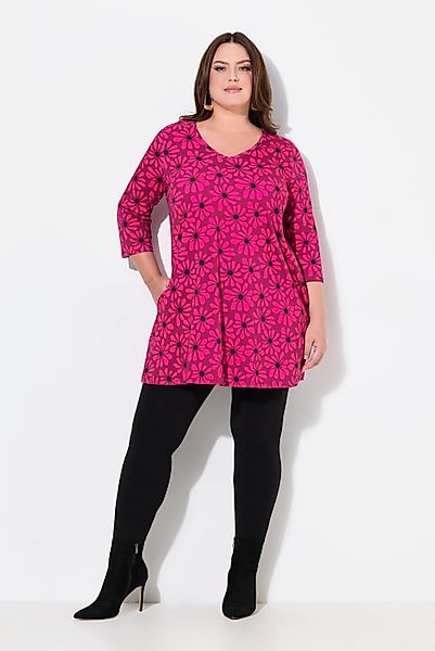Ulla Popken Longshirt Longshirt Blüten A-Linie günstig online kaufen