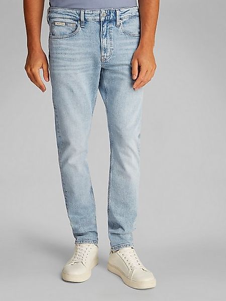 Calvin Klein Jeans Tapered-fit-Jeans SLIM TAPER in hellblauer Waschung günstig online kaufen