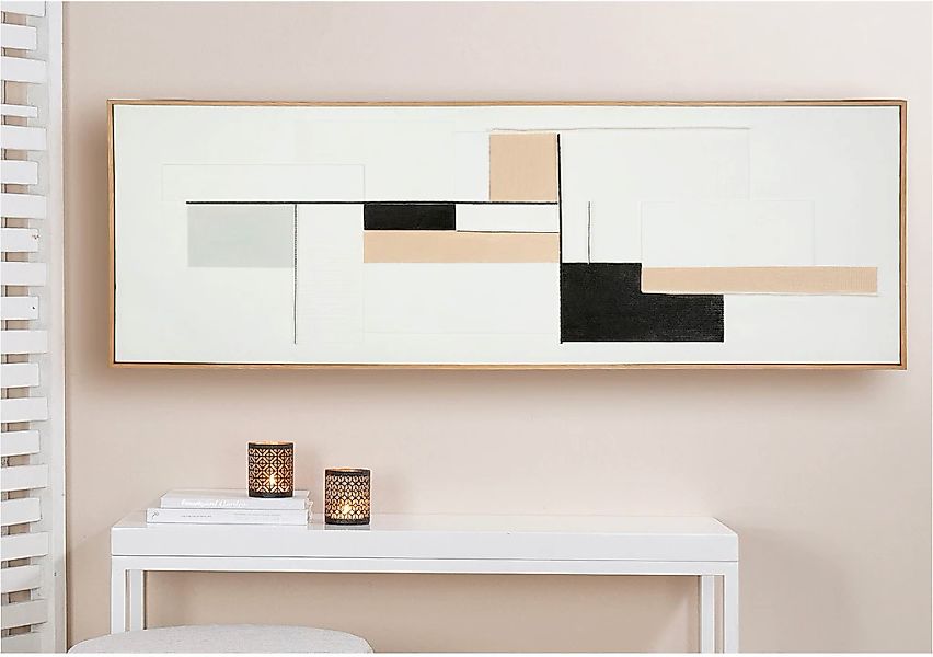 GILDE Leinwandbild "Bild rechteckig Tunis weiß H. 51,8 cm" 1 Stk. tlg. günstig online kaufen