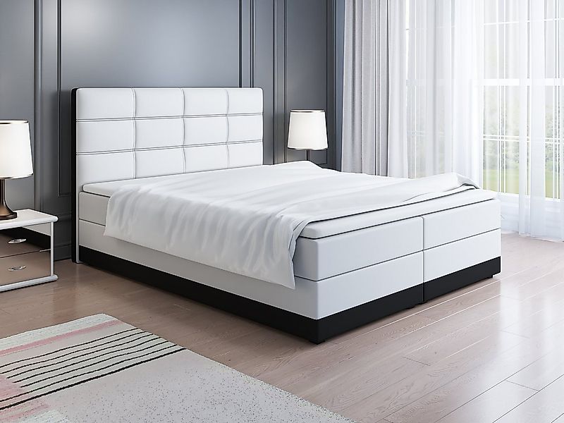 Fun Möbel Boxspringbett Schlafzimmerbett CHARLIE (inkl. Kaltschaumtopper, i günstig online kaufen