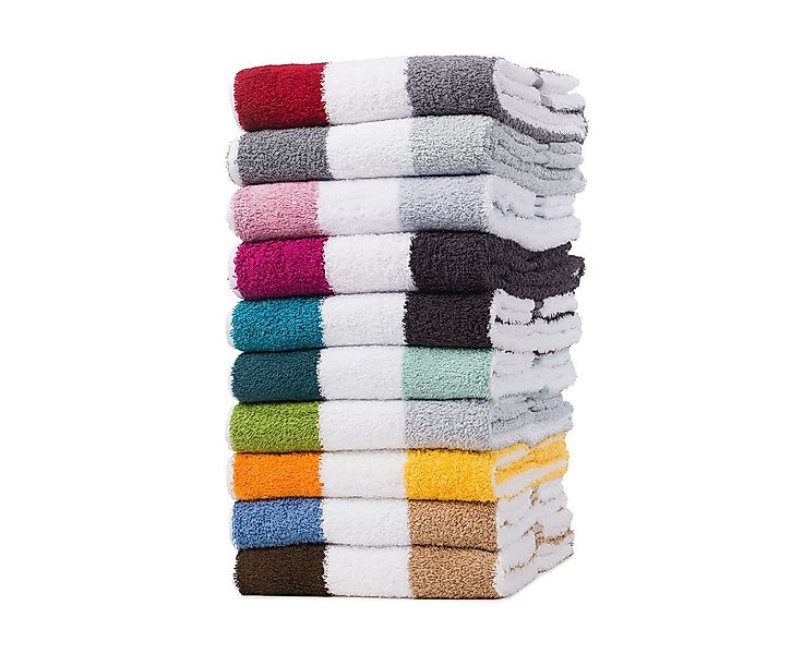 Gözze Handtücher Handtuch Duschtuch Badetuch Streifen mit Aufhängung 100% B günstig online kaufen