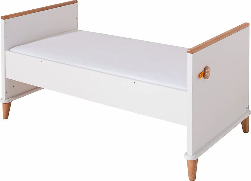 PAIDI Kinderbett "LOTTE & FYNN Steiff by PAIDI, Weiß mit Eiche Massivholz" günstig online kaufen