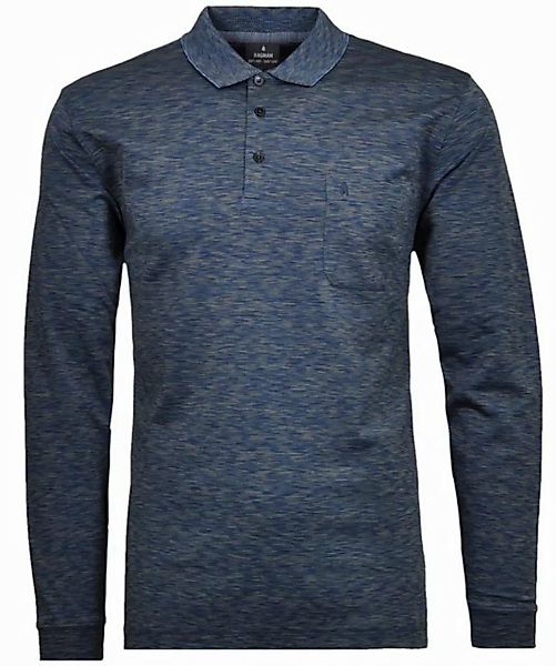 RAGMAN Langarm-Poloshirt Polo button LS space dye günstig online kaufen