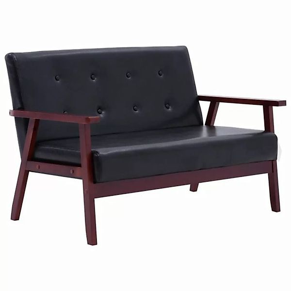 DOTMALL Sofa 2-Sitzer Sofa,Kunstleder, Loveseat,Holzrahmen,Retro-Design günstig online kaufen