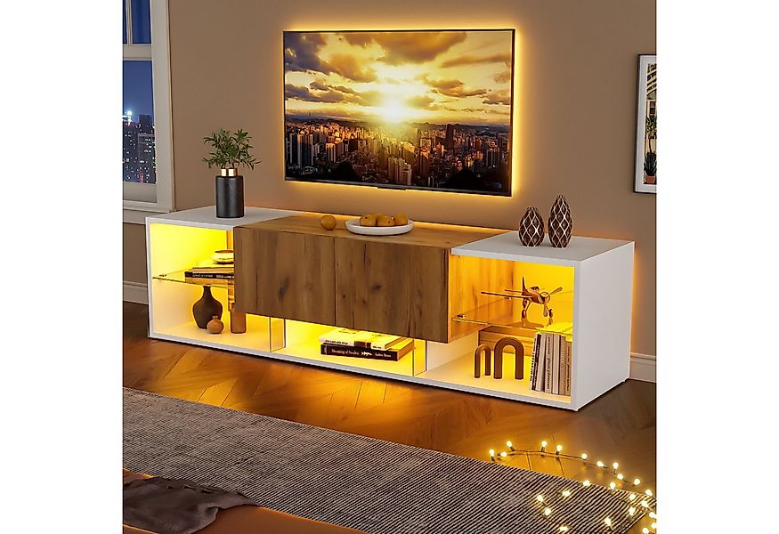 OKWISH Lowboard TV -Konsolenschrank für Fernseher bis zu 70 Zoll (Fernsehsc günstig online kaufen