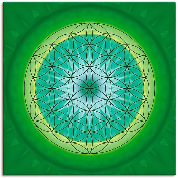 Artland Leinwandbild »Blume des Lebens 3«, Muster, (1 St.), auf Keilrahmen günstig online kaufen