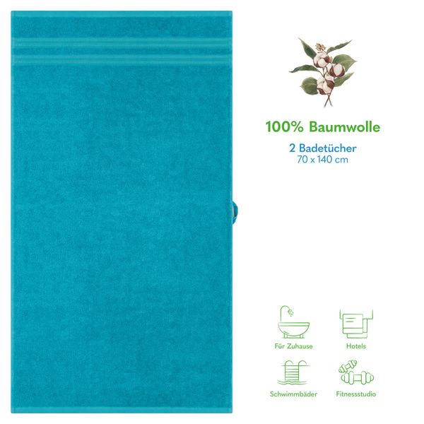 HAMMETEX Duschtuch 2er Set Badetücher 70x140 günstig online kaufen