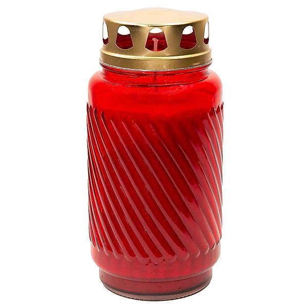 Bolsius Grabkerze Bolsius Grablicht mit Deckel 17 cm rot günstig online kaufen