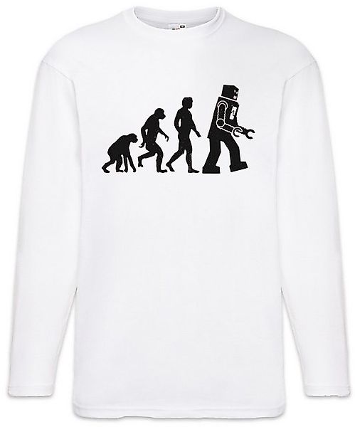 Urban Backwoods Langarmshirt The Big White Robot Evolution Langarm T-Shirt günstig online kaufen