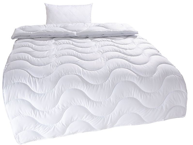 my home Microfaserbettdecke + Microfaserkissen "Mailo, Bettdecke 135x200 cm günstig online kaufen