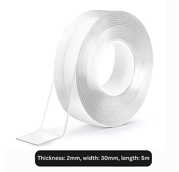Montegoni Doppelklebeband Starkes Doppelseitiges Klebeband 30mm Transparent günstig online kaufen