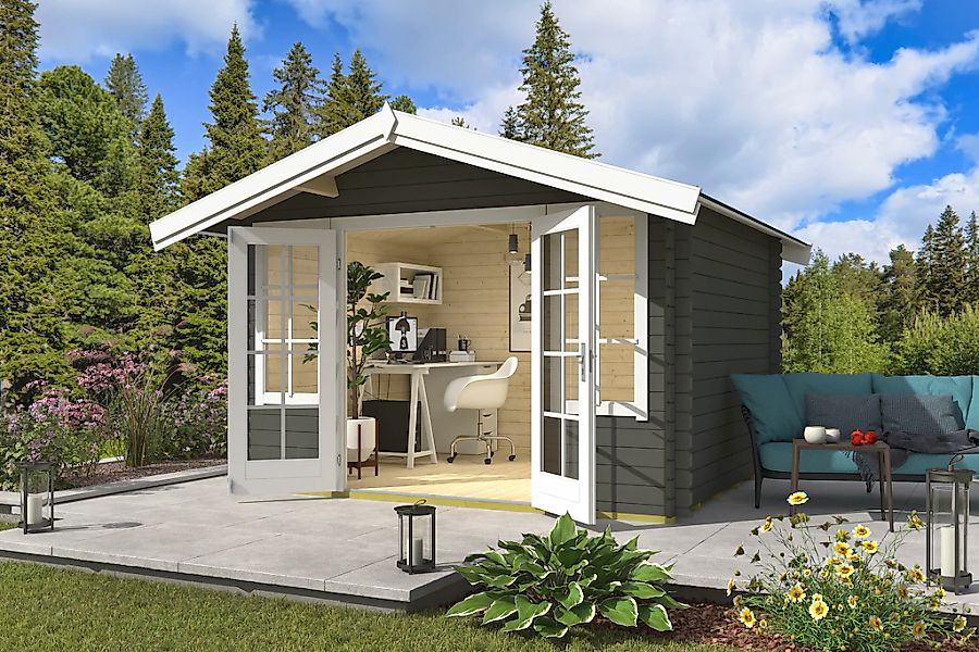 Nordic Holz Gartenhaus "Robin 280", Stilvolle Doppeltür günstig online kaufen