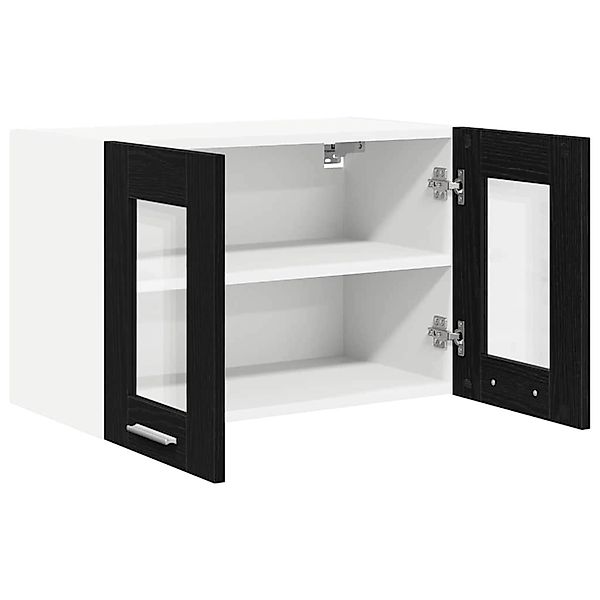 vidaXL Hängeschrank mit Tür Riga Schwarz Eichen-Optik 60 x 31 x 40 cm 88421 günstig online kaufen