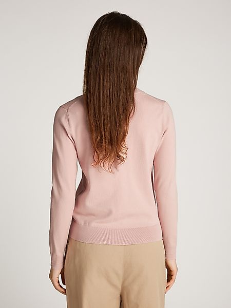 Tommy Hilfiger V-Ausschnitt-Pullover CO JERSEY STITCH günstig online kaufen