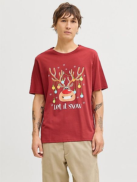 Jack & Jones Rundhalsshirt JJCHRISTMAS TEE SS CREW NECK XMAS mit weihnachtl günstig online kaufen