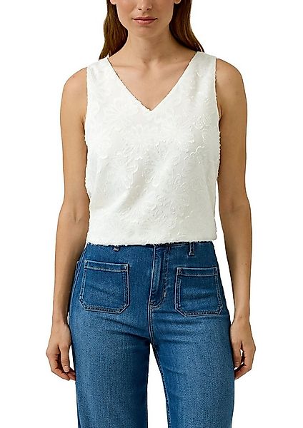 s.Oliver BLACK LABEL Blusentop mit floralem Muster und V-Aussschnitt günstig online kaufen