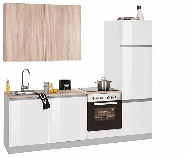 KOCHSTATION Küchenzeile "KS-Ohio", ohne E-Geräte, Breite 240 cm günstig online kaufen
