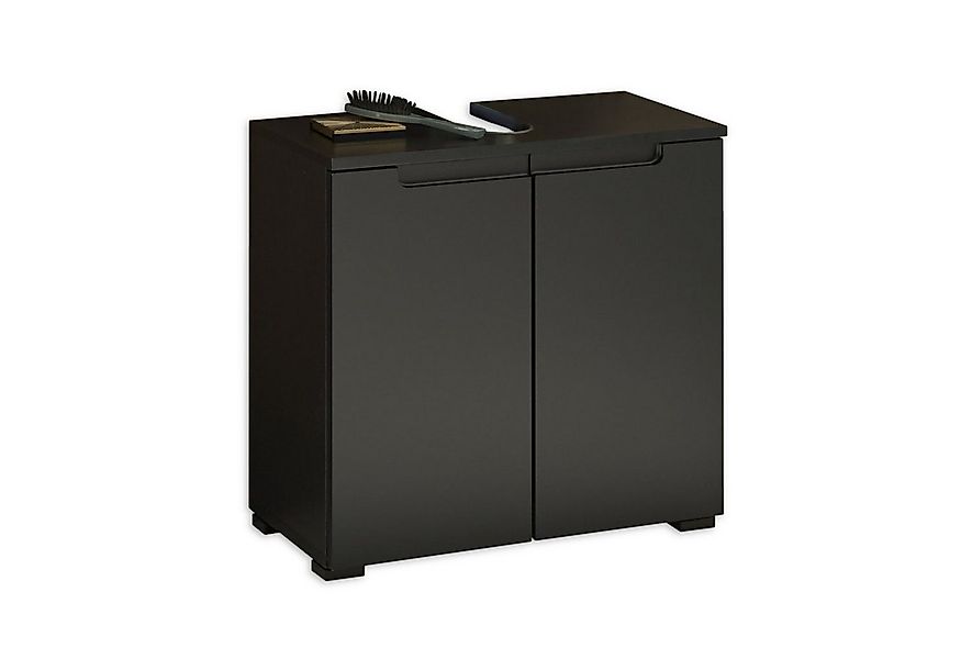PREISBRECHER Waschbeckenunterschrank Spice in Schwarz matt mit 2 Türen. Abm günstig online kaufen