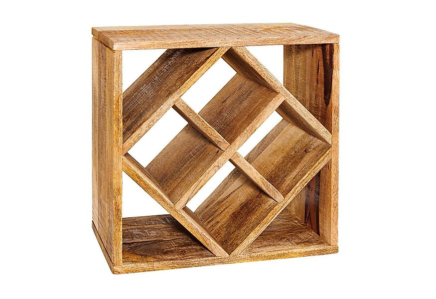 riess-ambiente Weinregal CUBUS 40cm braun, Einzelartikel 1-tlg., Wohnzimmer günstig online kaufen