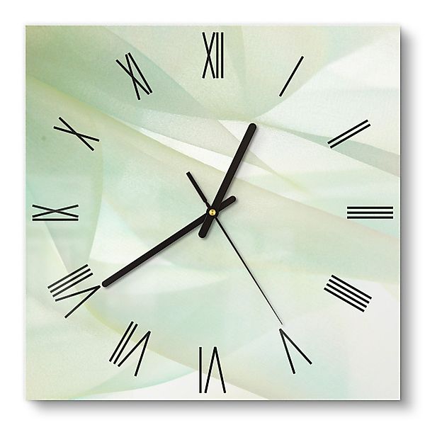 DEQORI Wanduhr 'Zarte Eleganz' (Glas Glasuhr günstig online kaufen