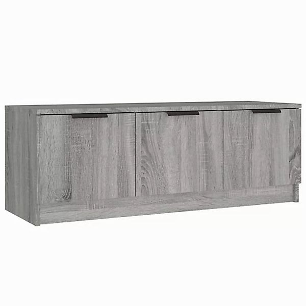 furnicato TV-Schrank Grau Sonoma 102x35x36,5 cm Holzwerkstoff (1-St) günstig online kaufen