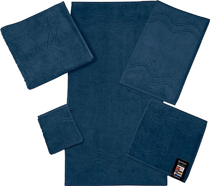ROSS Gästehandtuch »Cashmere feeling«, (6 St.), mit Wellen-Bordüre günstig online kaufen