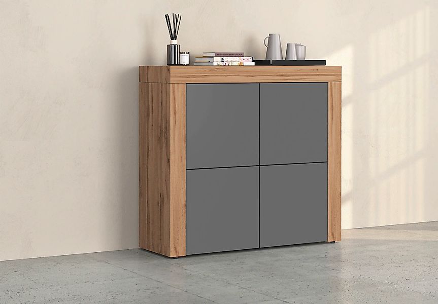INOSIGN Highboard "CHRONOS Breite 140 cm mit 4 Türen und 8 Fächer Made in I günstig online kaufen