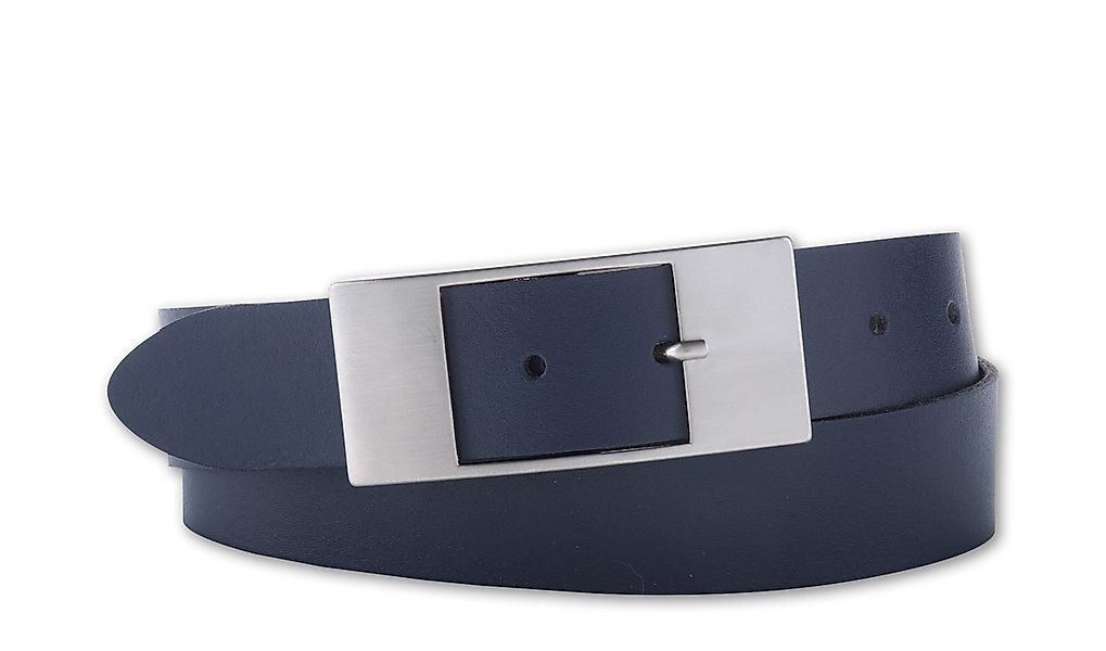 BERND GÖTZ Ledergürtel Ledergürtel mit flacher Rechteckschließe in matter O günstig online kaufen