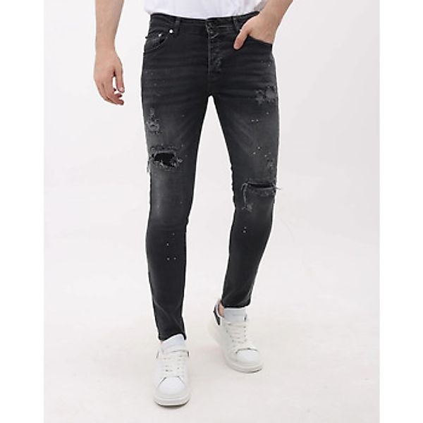 Mario Morato  Slim Fit Jeans Jeans Slim Jeans Mit Farbspritzern günstig online kaufen