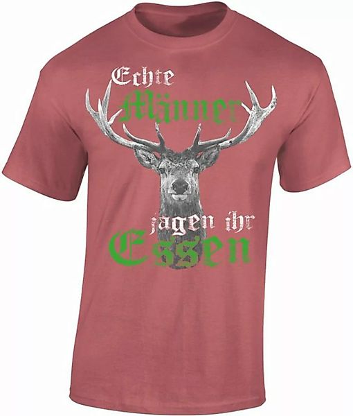 Baddery Print-Shirt Jäger T-Shirt - "Echte Männer jagen ihr Essen" - Gesche günstig online kaufen