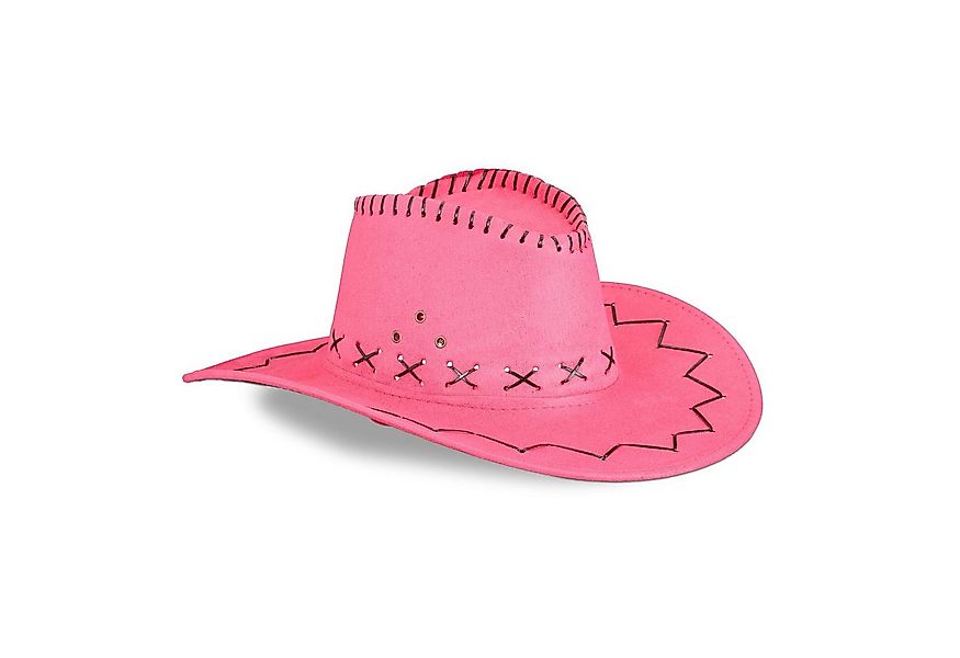 relaxdays Cowboyhut Fasching Pink günstig online kaufen