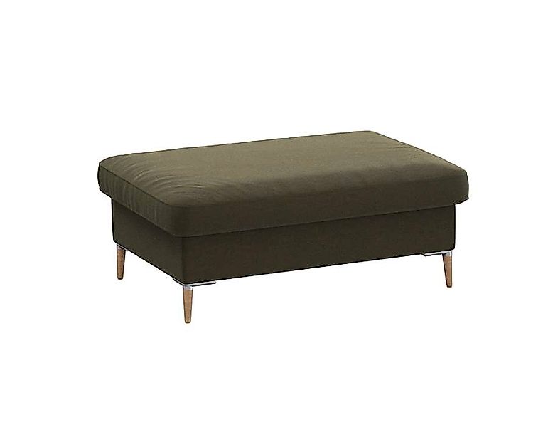 FLEXLUX Pouf »Fiore«, Kaltschaum, Füße Alu+ Eiche günstig online kaufen