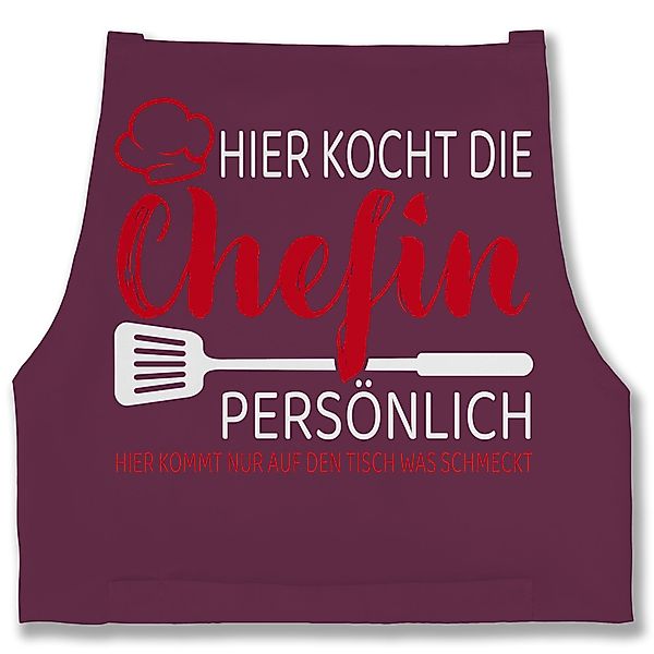 Shirtracer Kochschürze Hier kocht die Chefin günstig online kaufen