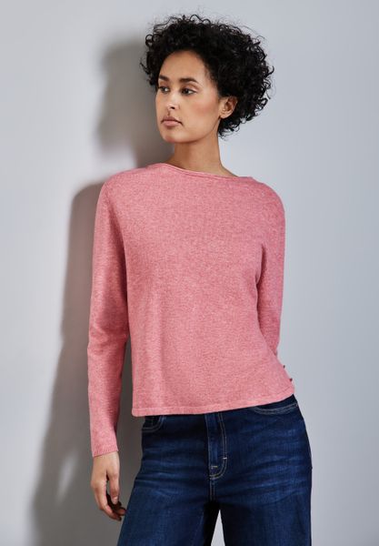STREET ONE Strickpullover mit U-Boot-Ausschnitt günstig online kaufen