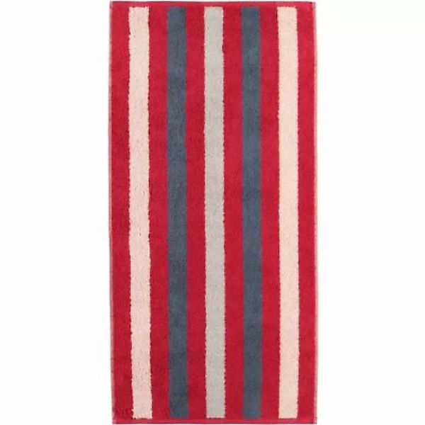 Cawö Handtücher Heritage Streifen 4011 bordeaux - 22 Handtücher rot Gr. 50 günstig online kaufen