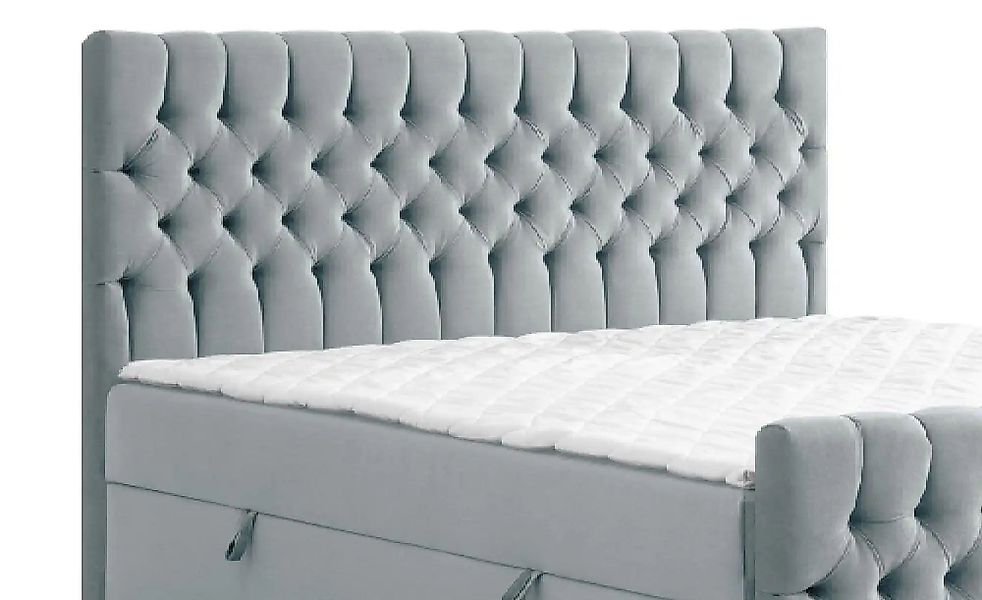 Boxbett mit Bettkasten und Fußteil Belek King ¦ grau Betten > Komfortbetten günstig online kaufen