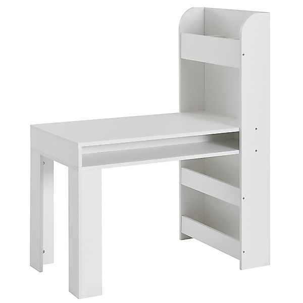 FINEBUY Kinderschreibtisch FB72007 (Weiß 90x50x110 cm, günstig online kaufen