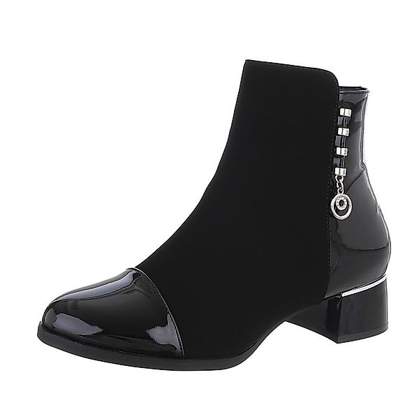 Ital-Design Damen Elegant Stiefelette (87108590) Blockabsatz günstig online kaufen