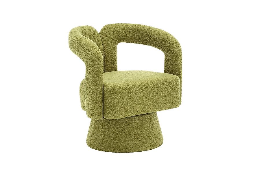 KLAM HOME Stuhl Drehstuhl 360-Grad-Schwenk-Cuddle-Fass-Bürostuhl (runde Ses günstig online kaufen