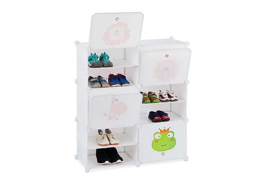 relaxdays Steckregal Schuhregal für Kinder zum Stecken günstig online kaufen