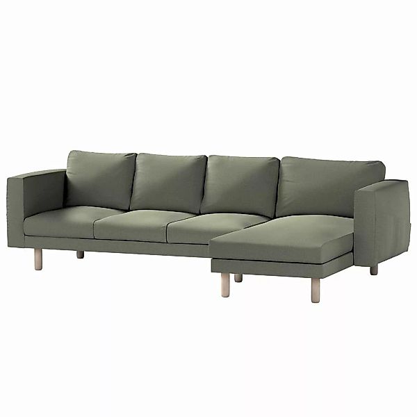 Bezug für Norsborg 4-Sitzer Sofa mit Recamiere, khaki, Norsborg Bezug für 4 günstig online kaufen