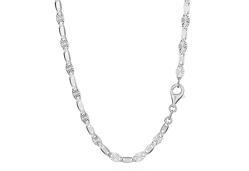 NKlaus Silberkette Halskette 50cm Fantasiekette  925 Silber 2,5mm breit Sil günstig online kaufen