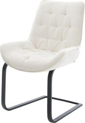 DELIFE Polsterstuhl Taimi-Flex, Freischwinger flach Schwarz günstig online kaufen