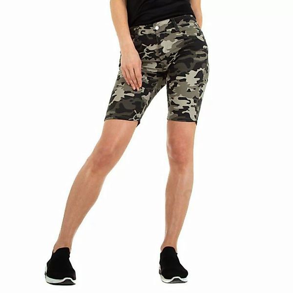 Ital-Design Shorts Damen Freizeit (86585447) Camouflage Stretch Freizeitsho günstig online kaufen