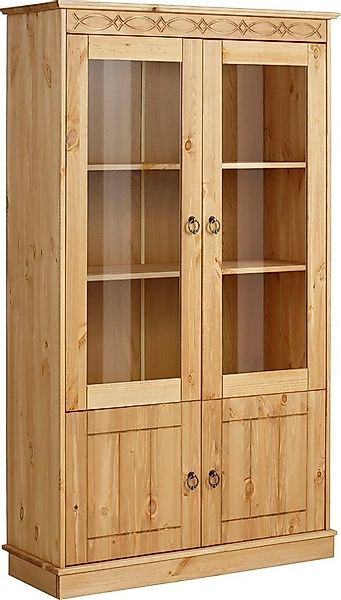 Home affaire Vitrine Indra aus massiver Kiefer, FSC®, Höhe 145 cm, dezentes günstig online kaufen