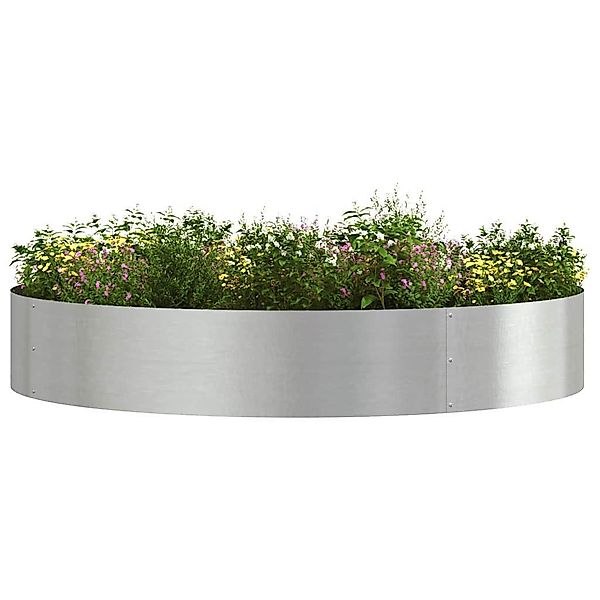 vidaXL Blumentopf Gartenpflanzer 5 pcs Silber günstig online kaufen