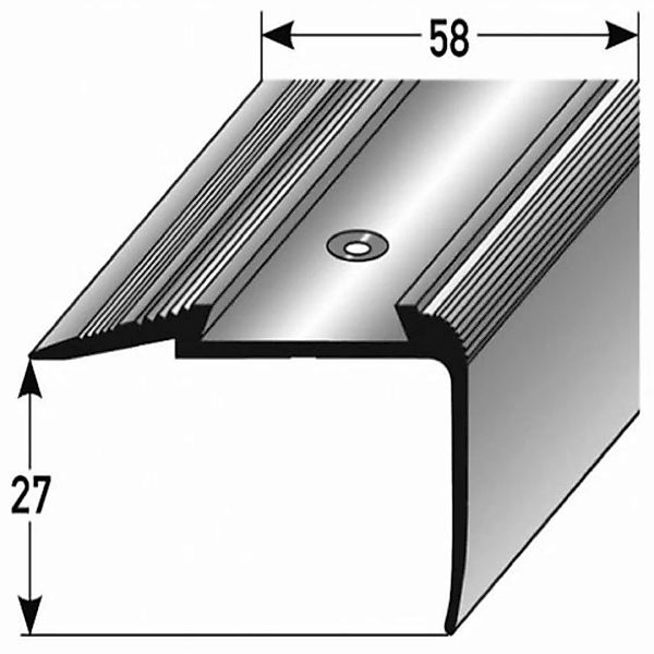 Treppenkante "Campana" / Kombiwinkel / Winkelprofil (Größe 27 mm x 58 mm) a günstig online kaufen