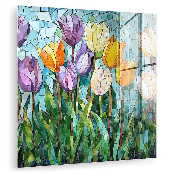 MuchoWow Acrylglasbild Mosaik - Feld - günstig online kaufen