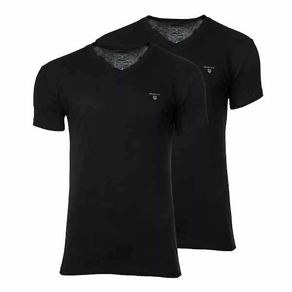 GANT Herren T-Shirt V-Ausschnitt 2er Pack - Baumwolle, V-Neck, kurzarm günstig online kaufen
