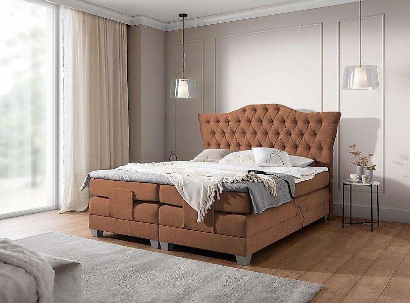 Fun Möbel Boxspringbett Schlafzimmerbett FAUSTO Elektrisch günstig online kaufen